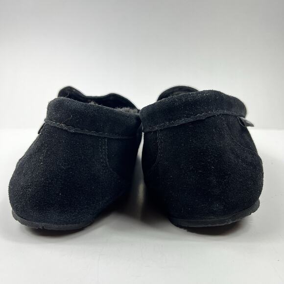 BEARPAW Men's Suede PAWZ Size 12 Black Slipper Shoe Slip-on Rubber Grandpacore - Picture 4 of 11